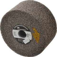 3M - 6" Diam, 3" Face Width, 1" Center Hole, Medium Grade, Silicon Carbide Deburring Wheel - Convolute, Soft Density 2 Grade, 6,000 RPM - Exact Tooling