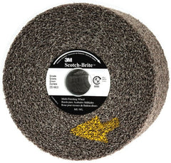 3M - 6" Diam, 4" Face Width, 1" Center Hole, Medium Grade, Silicon Carbide Deburring Wheel - Convolute, Soft Density 2 Grade, 6,000 RPM - Exact Tooling