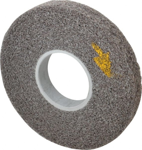 3M - 8" Diam, 1" Face Width, 3" Center Hole, Medium Grade, Silicon Carbide Deburring Wheel - Convolute, Soft Density 2 Grade, 4,500 RPM - Exact Tooling
