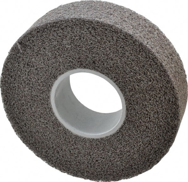 3M - 8" Diam, 2" Face Width, 3" Center Hole, Medium Grade, Silicon Carbide Deburring Wheel - Convolute, Soft Density 2 Grade, 4,500 RPM - Exact Tooling