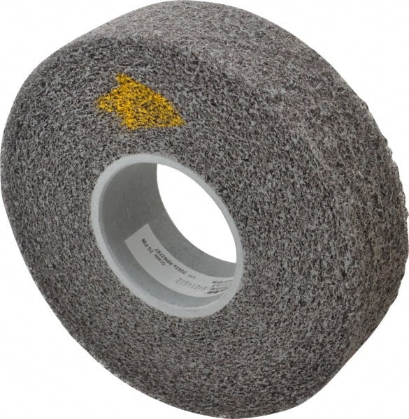 3M - 8" Diam, 2" Face Width, 3" Center Hole, Fine Grade, Silicon Carbide Deburring Wheel - Convolute, Soft Density 2 Grade, 4,500 RPM - Exact Tooling