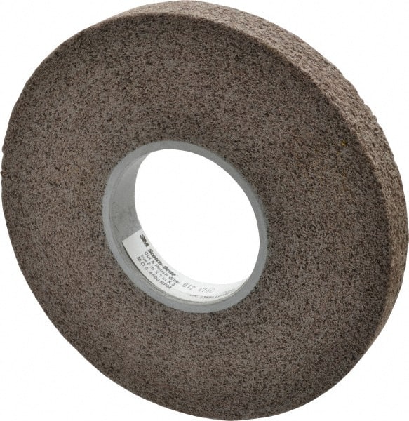 3M - 8" Diam, 1" Face Width, 3" Center Hole, Fine Grade, Aluminum Oxide Deburring Wheel - Convolute, Hard Density 7 Grade, 4,500 RPM - Exact Tooling