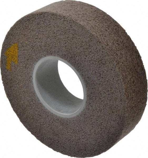 3M - 8" Diam, 2" Face Width, 3" Center Hole, Fine Grade, Aluminum Oxide Deburring Wheel - Convolute, Medium Density 5 Grade, 4,500 RPM - Exact Tooling