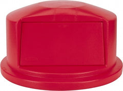 Rubbermaid - Round Lid for Use with 32 Gal Round Trash Cans - Red, Polyethylene, For 2632 Brute Trash Cans - Exact Tooling