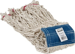 Rubbermaid - 5" Blue Head Band, X-Large Blended Fiber Loop End Mop Head - 4 Ply, Use for General Purpose - Exact Tooling