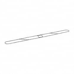 Rubbermaid - 48" Long x 5" Wide Metal Dust Mop Frame - Snap-On - Exact Tooling