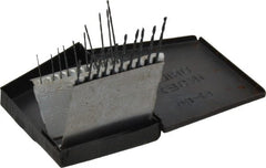 Interstate - 118° Point, Oxide Finish, High Speed Steel Jobber Length Drill Bit Set - Exact Tooling