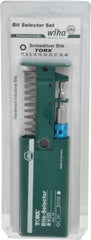 Wiha - 11 Piece, Screwdriver Bit Set - T7 to T40 Torx - Exact Tooling