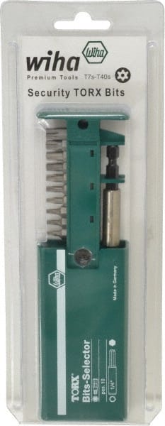 Wiha - 11 Piece, Screwdriver Bit Set - Tamper Resistant Torx - Exact Tooling