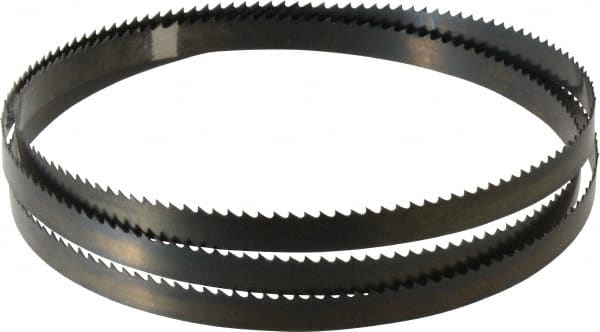 Disston - 6 TPI, 5' 4-1/2" Long x 1/2" Wide x 0.025" Thick, Welded Band Saw Blade - Carbon Steel, Toothed Edge, Raker Tooth Set, Hard Back, Contour Cutting - Exact Tooling