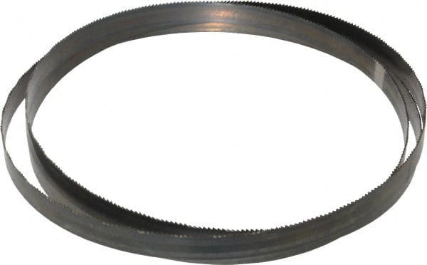 Disston - 14 TPI, 5' 4-1/2" Long x 1/2" Wide x 0.025" Thick, Welded Band Saw Blade - Carbon Steel, Toothed Edge, Wavy Tooth Set, Hard Back, Contour Cutting - Exact Tooling