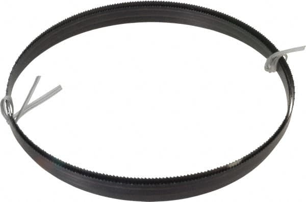 Disston - 10 TPI, 7' 5" Long x 1/2" Wide x 0.025" Thick, Welded Band Saw Blade - Carbon Steel, Toothed Edge, Raker Tooth Set, Hard Back, Contour Cutting - Exact Tooling