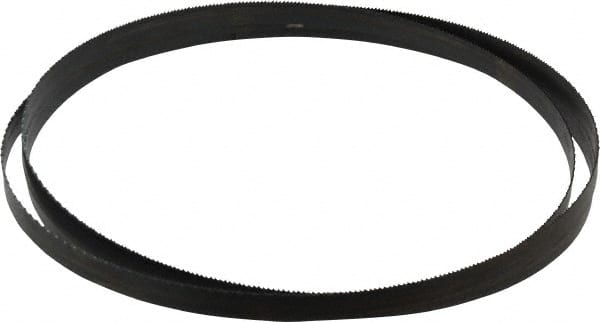 Disston - 14 TPI, 7' 5" Long x 1/2" Wide x 0.025" Thick, Welded Band Saw Blade - Carbon Steel, Toothed Edge, Raker Tooth Set, Hard Back, Contour Cutting - Exact Tooling