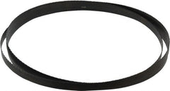 Disston - 14 TPI, 7' 5" Long x 1/2" Wide x 0.025" Thick, Welded Band Saw Blade - Carbon Steel, Toothed Edge, Raker Tooth Set, Hard Back, Contour Cutting - Exact Tooling