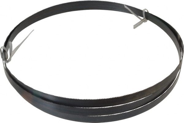 Disston - 14 TPI, 7' 5" Long x 1/2" Wide x 0.025" Thick, Welded Band Saw Blade - Carbon Steel, Toothed Edge, Wavy Tooth Set, Hard Back, Contour Cutting - Exact Tooling
