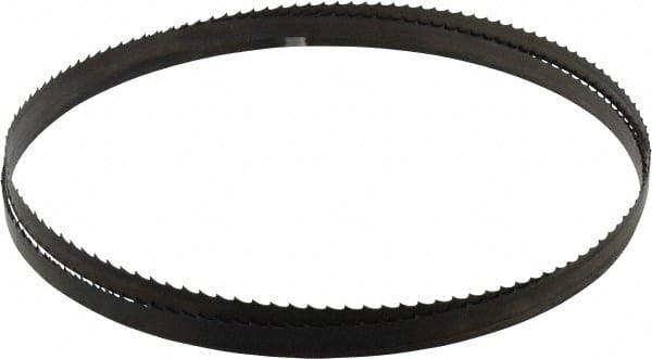 Disston - 4 TPI, 7' 9-1/2" Long x 1/2" Wide x 0.025" Thick, Welded Band Saw Blade - Carbon Steel, Toothed Edge, Raker Tooth Set, Hard Back, Contour Cutting - Exact Tooling