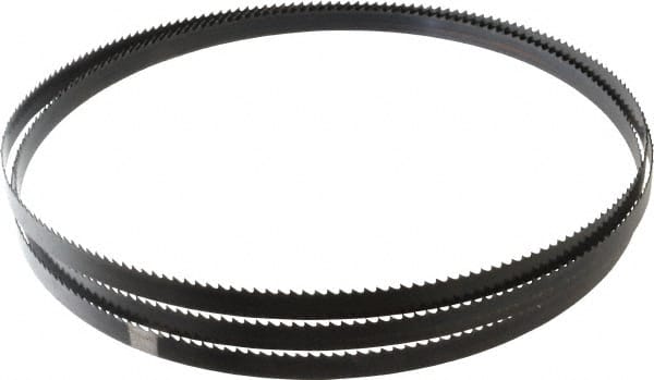 Disston - 6 TPI, 7' 9-1/2" Long x 1/2" Wide x 0.025" Thick, Welded Band Saw Blade - Carbon Steel, Toothed Edge, Raker Tooth Set, Hard Back, Contour Cutting - Exact Tooling