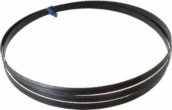 Disston - 10 TPI, 7' 9-1/2" Long x 1/2" Wide x 0.025" Thick, Welded Band Saw Blade - Carbon Steel, Toothed Edge, Raker Tooth Set, Hard Back, Contour Cutting - Exact Tooling