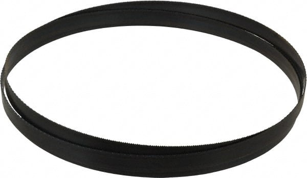 Disston - 14 TPI, 9' 7-1/2" Long x 3/4" Wide x 0.032" Thick, Welded Band Saw Blade - Carbon Steel, Toothed Edge, Raker Tooth Set, Hard Back, Contour Cutting - Exact Tooling