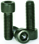 1-1/4-7 x 5 - Black Finish Heat Treated Alloy Steel - Cap Screws - Socket Head - Exact Tooling