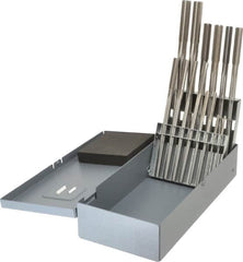 Alvord Polk - 0.123" to 0.4995", Chucking Reamer Set - Straight Flute, Right Hand Cut, 14 Pieces - Exact Tooling