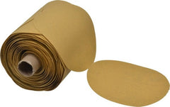 3M - 5" Diam, 150 Grit FEPA, Aluminum Oxide Adhesive PSA Disc - Very Fine Grade, Gold, A Weighted Backing, Flexible, Use with Random Orbital Sanders - Exact Tooling