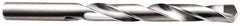 Made in USA - 7.00024mm 135° Carbide-Tipped Jobber Drill - Bright Finish, Right Hand Cut, Spiral Flute, Straight Shank, 105mm OAL, Split Point - Exact Tooling