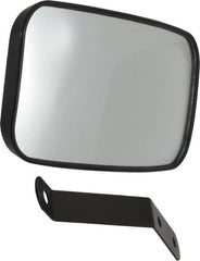 PRO-SAFE - Indoor & Outdoor Rectangular Vehicle/Utility Safety, Traffic & Inspection Mirrors - Glass Lens, 4" High - Exact Tooling