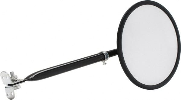 PRO-SAFE - Outdoor Round Vehicle/Utility Safety, Traffic & Inspection Mirrors - Glass Lens, 8" Diam - Exact Tooling