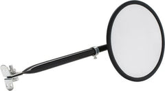 PRO-SAFE - Outdoor Round Vehicle/Utility Safety, Traffic & Inspection Mirrors - Glass Lens, 8" Diam - Exact Tooling
