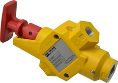 Parker - 3/8" NPT Safety Lockout Valve - 3-Way, 2 Position, Handle, 6.6 CV Rate, 250 Max psi & 160°F Max Temp - Exact Tooling