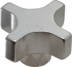 Gibraltar - 38.1mm Head Diam, 4 Point Lobed Knob - Aluminum - Exact Tooling