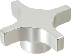 Gibraltar - 76.2mm Head Diam, 4 Point Lobed Knob - Aluminum - Exact Tooling