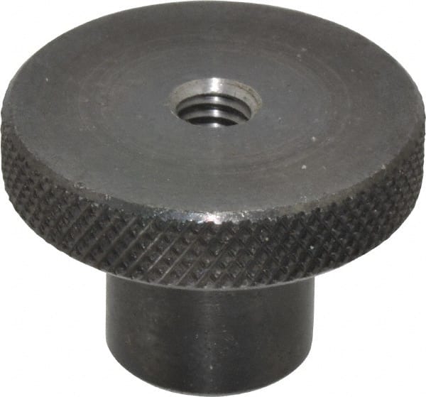Gibraltar - 1-1/2" Head, Knurled Knob - Tapped Thru, Steel - Exact Tooling