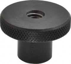 Gibraltar - 1-1/2" Head, Knurled Knob - Tapped Thru, Steel - Exact Tooling