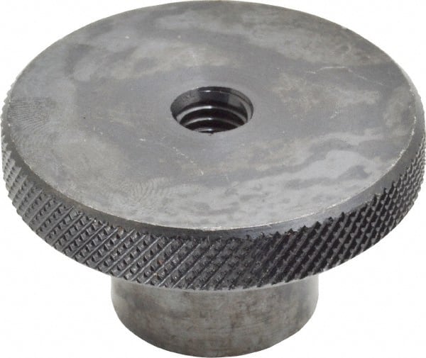 Gibraltar - 2" Head, Knurled Knob - Tapped Thru, Steel - Exact Tooling