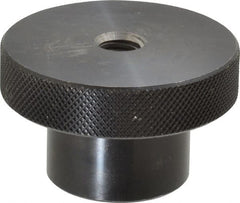 Gibraltar - 2-1/2" Head, Knurled Knob - Tapped Thru, Steel - Exact Tooling