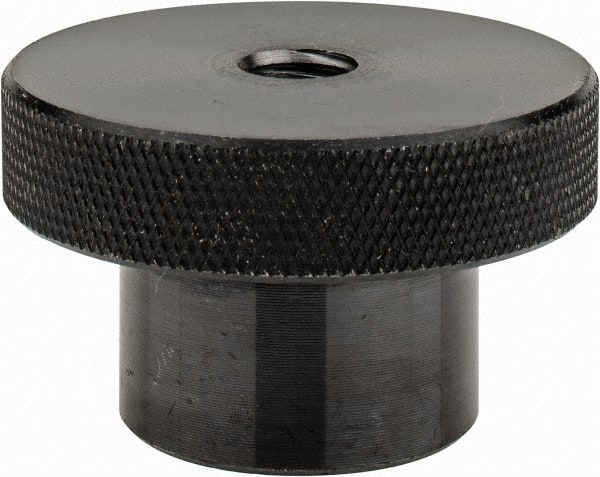 Gibraltar - 63.5mm Head, Knurled Knob - Tapped Thru, Steel - Exact Tooling