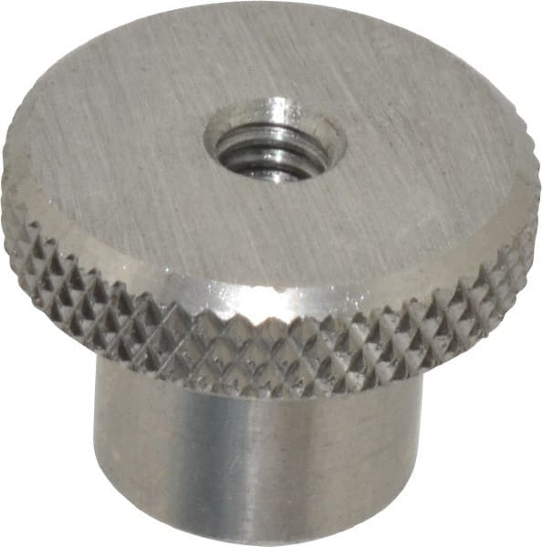 Gibraltar - 1" Head, Knurled Knob - Tapped Thru, Stainless Steel - Exact Tooling