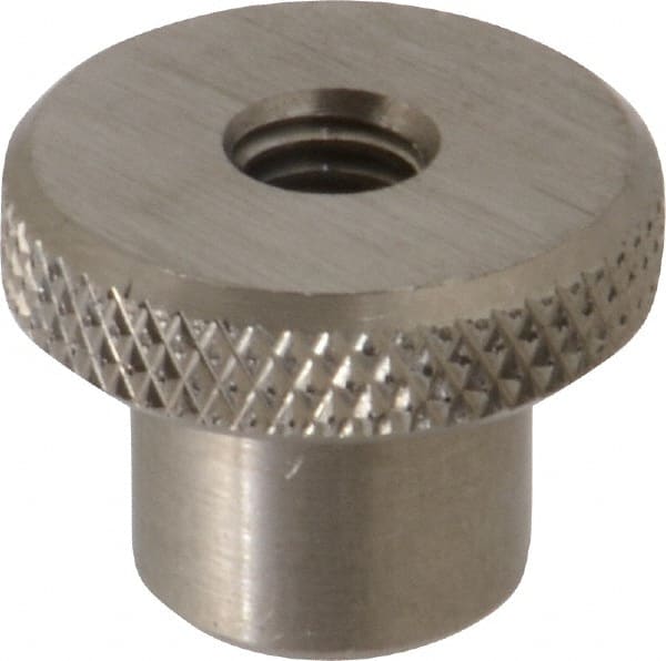 Gibraltar - 1" Head, Knurled Knob - Tapped Thru, Stainless Steel - Exact Tooling