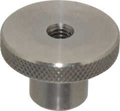 Gibraltar - 1-1/2" Head, Knurled Knob - Tapped Thru, Stainless Steel - Exact Tooling