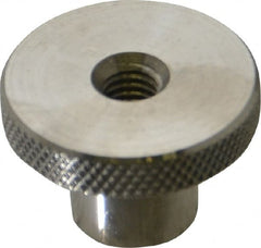 Gibraltar - 1-1/2" Head, Knurled Knob - Tapped Thru, Stainless Steel - Exact Tooling