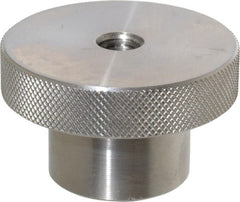 Gibraltar - 2-1/2" Head, Knurled Knob - Tapped Thru, Stainless Steel - Exact Tooling
