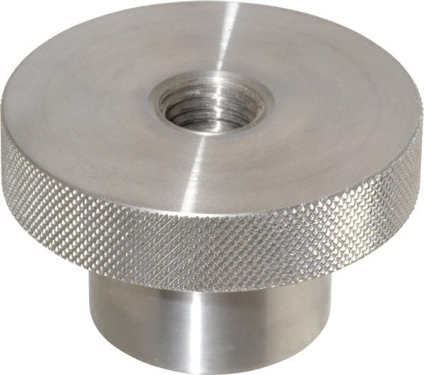 Gibraltar - 3" Head, Knurled Knob - Tapped Thru, Stainless Steel - Exact Tooling