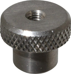 Gibraltar - 19mm Head, Knurled Knob - Tapped Thru, Stainless Steel - Exact Tooling