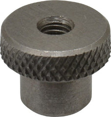 Gibraltar - 19mm Head, Knurled Knob - Tapped Thru, Stainless Steel - Exact Tooling