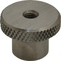 Gibraltar - 25.4mm Head, Knurled Knob - Tapped Thru, Stainless Steel - Exact Tooling