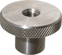 Gibraltar - 38.1mm Head, Knurled Knob - Tapped Thru, Stainless Steel - Exact Tooling