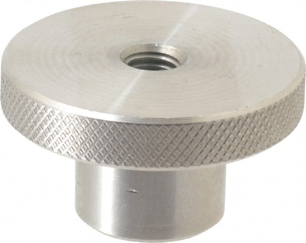 Gibraltar - 50.8mm Head, Knurled Knob - Tapped Thru, Stainless Steel - Exact Tooling
