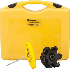 Kennametal - 3" Cut Diam, 1" Arbor Hole, 5mm Max Depth of Cut, 43° Indexable Chamfer & Angle Face Mill - 6 Inserts, OF.T64 Insert, Right Hand Cut, 6 Flutes, Through Coolant, Series KSOM - Exact Tooling